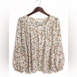 LC Lauren Conrad Multicolor Floral Blouse